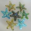 STARFISH:
Kiln cast starfish with dichroic inlay. Measure 4.5 inches in diameter. Available in a variety of colors. 