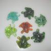 FROGS:
Cast glass frogs. Measure 3.25Wx2.5L. Available in variety of colors. 